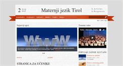 Desktop Screenshot of maternjijezik-tirol.net