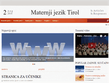 Tablet Screenshot of maternjijezik-tirol.net
